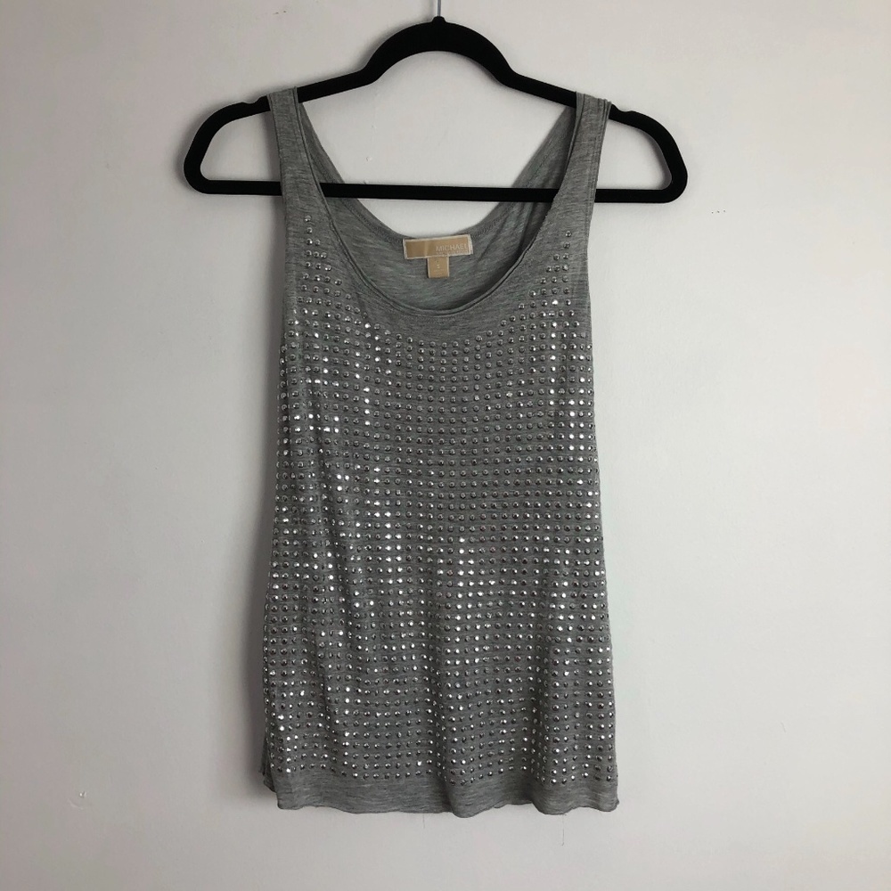 Michael Kors women’s gray sleeveless tank top SM